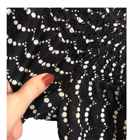 BCBGMAXAZRIA | Babydoll Vibe Polka Dot Blouse - Picture 10 of 10